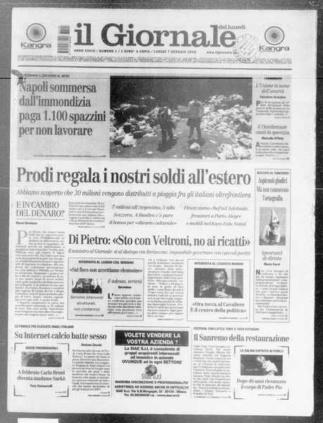 Il giornale del lunedi